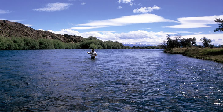 Pesca en el río Limay