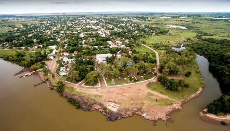 Vista aerea del departamento Artigas